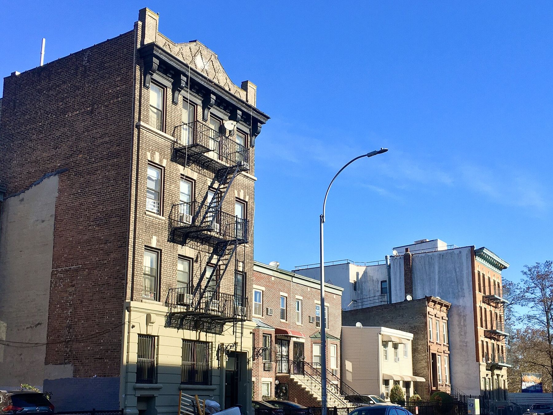 Apartment buildings on Clifton Place, Brooklyn