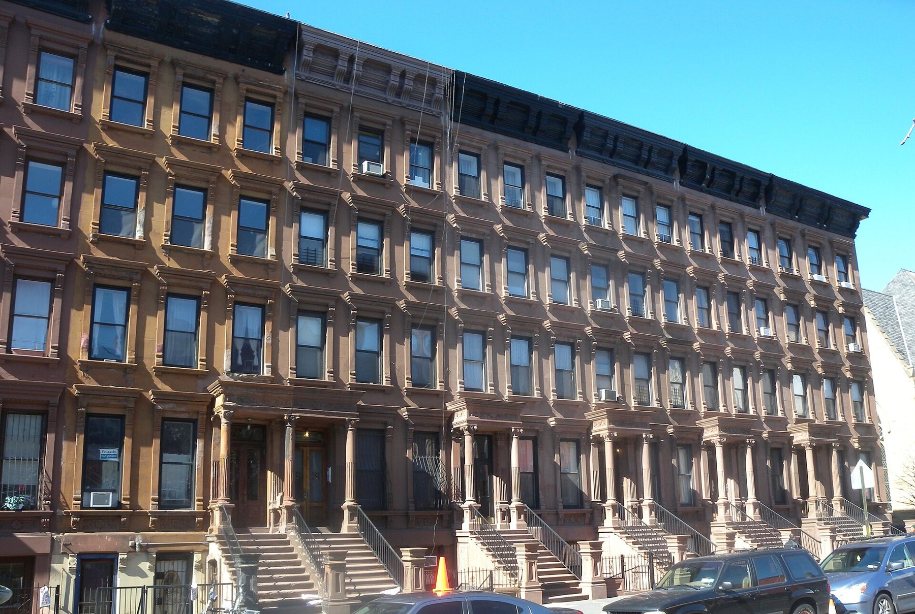 Row houses on Lenox Avenue, Harlem